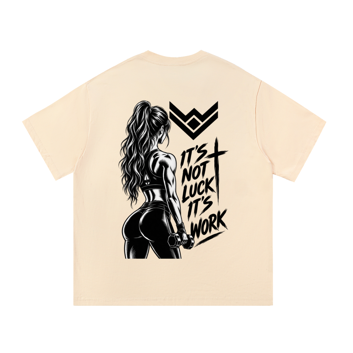 Women's  Cotton Oversize T-Shirt Fitness Life Edition