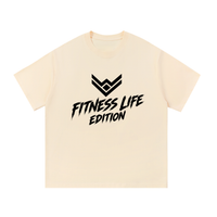 Women's  Cotton Oversize T-Shirt Fitness Life Edition