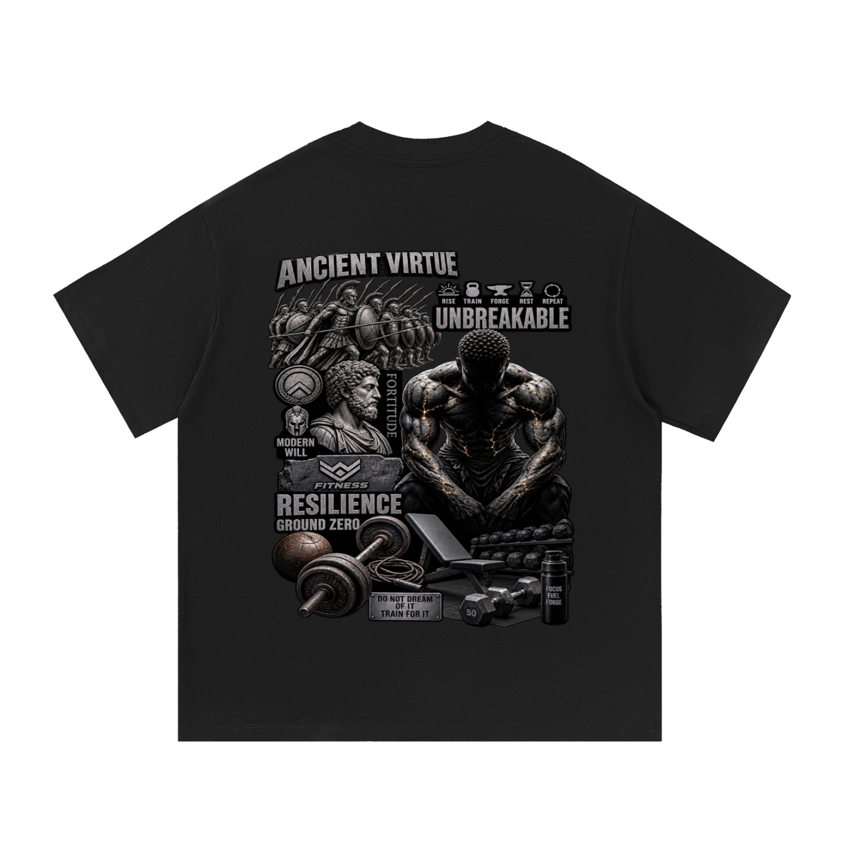 oversize T-Shirt Fitness Life Edition